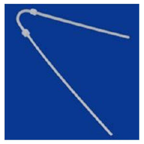 Catheter Dialysis Tenckhoff Pre-Formed 180 Degree Angle Ea